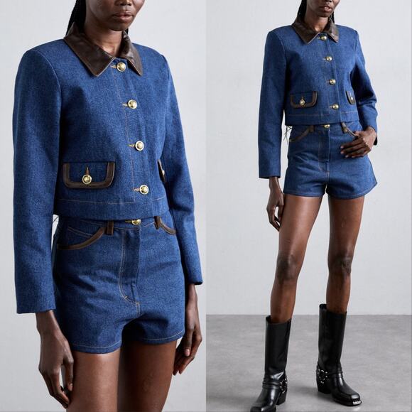 Sandro Sierra Denim Jacket - Picture 1 of 8